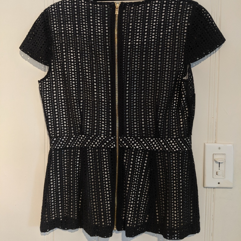 Women's Cap Sleeved Eyelet Top